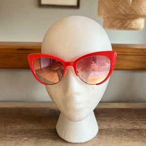 Moschino Coral cat eye mirrored Sunglasses
